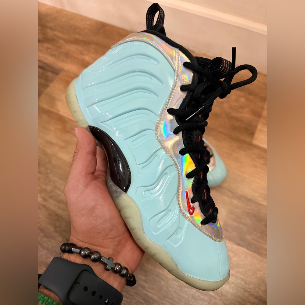 NIKE Little Posite One GS Mix 97 Teal Blue Foamposite DH6490-400 7Y